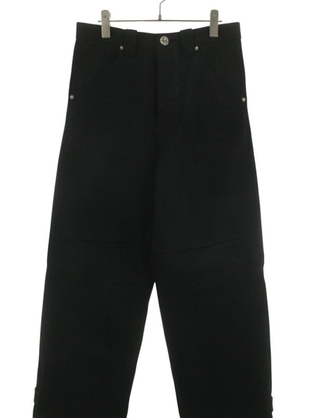 Chrome Hearts Street Sweeper Wide Denim Pants with Hem Strap